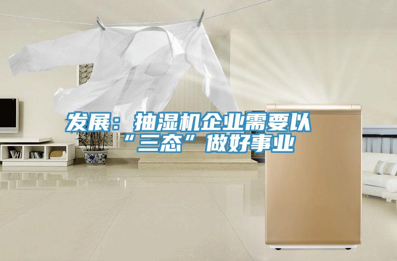 发展:抽湿机企业需要以“三态”做好事业