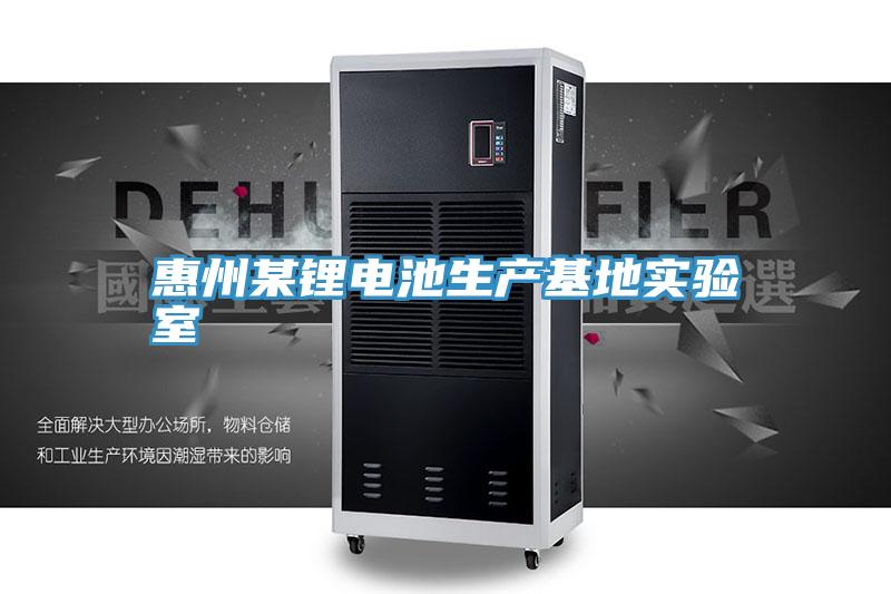 惠州某锂电池生产基地实验室