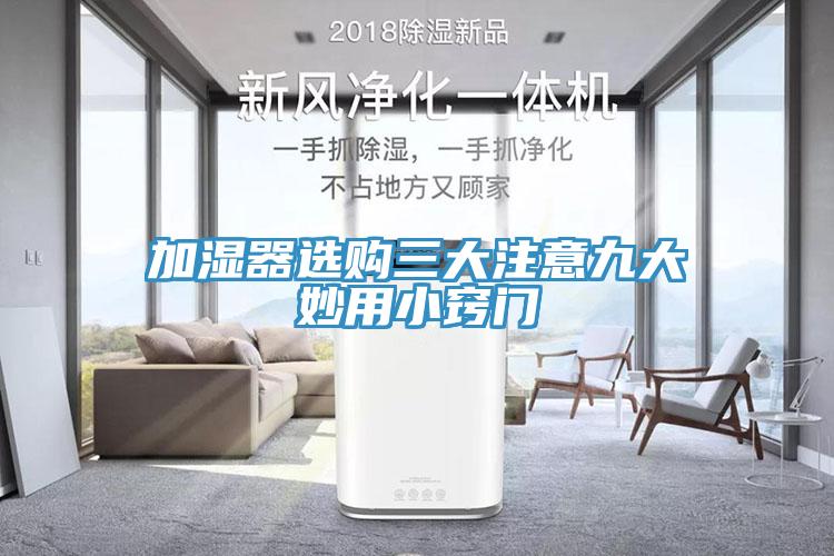 加湿器选购三大注意九大妙用小窍门