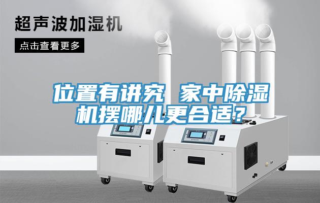 位置有讲究 家中除湿机摆哪儿更合适？