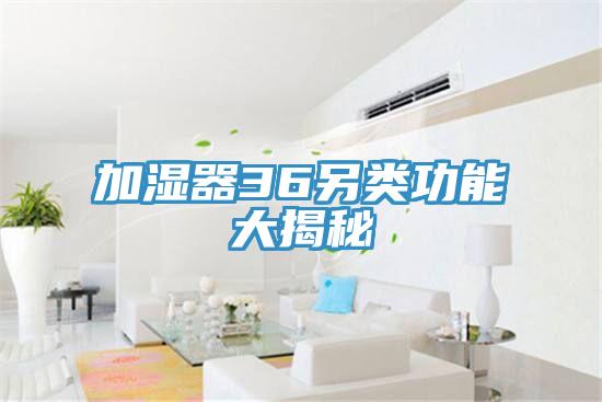 加湿器36另类功能大揭秘