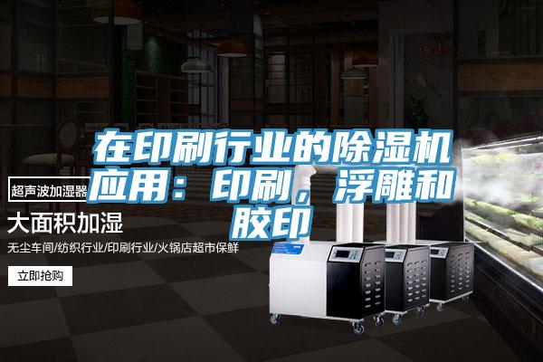 在印刷行业的除湿机应用：印刷，浮雕和胶印