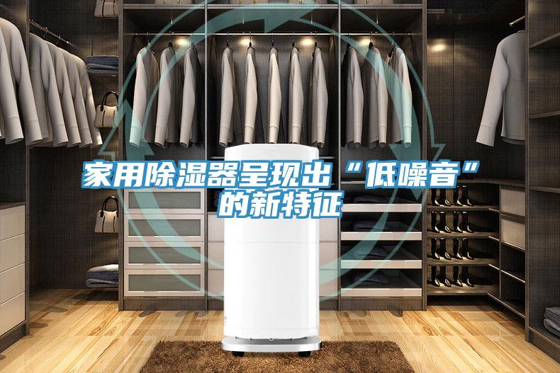 家用除湿器呈现出“低噪音”的新特征
