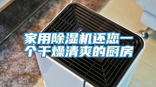 家用除湿机还您一个干燥清爽的厨房