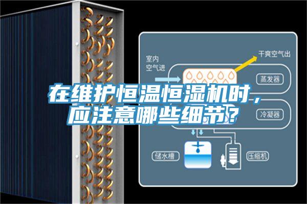 在维护恒温恒湿机时，应注意哪些细节？