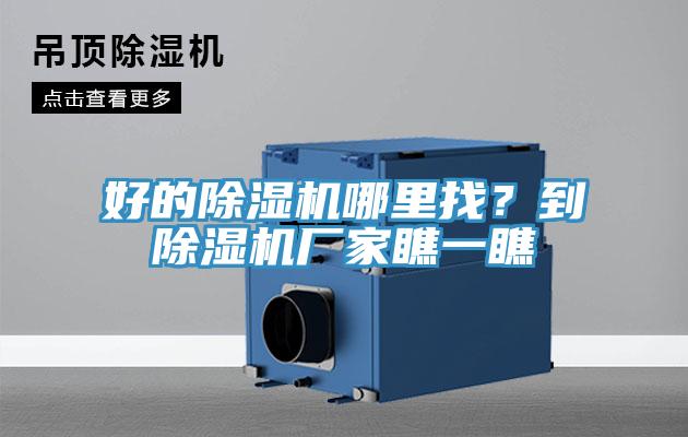 好的除湿机哪里找？到除湿机厂家瞧一瞧