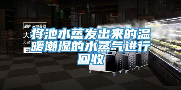 将池水蒸发出来的温暖潮湿的水蒸气进行回收