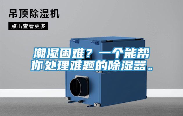 潮湿困难？一个能帮你处理难题的除湿器。