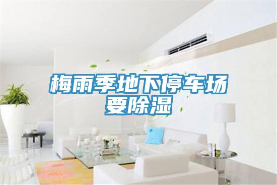 梅雨季地下停车场要除湿