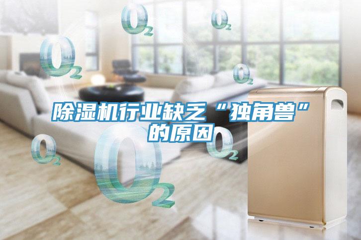 除湿机行业缺乏“独角兽”的原因
