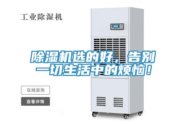 除湿机选的好，告别一切生活中的烦恼！
