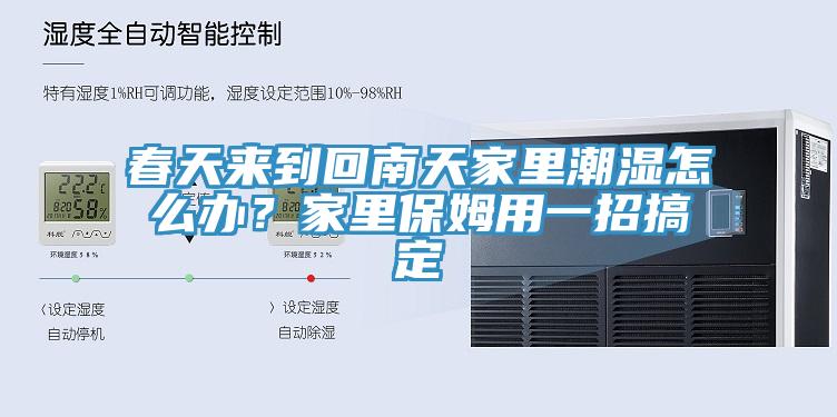 春天来到回南天家里潮湿怎么办？家里保姆用一招搞定
