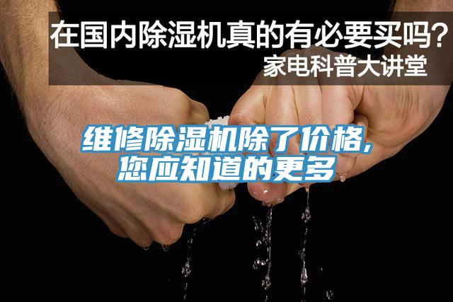 维修除湿机除了价格,您应知道的更多