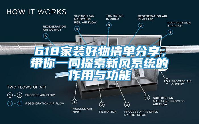 618家装好物清单分享，带你一同探索新风系统的作用与功能