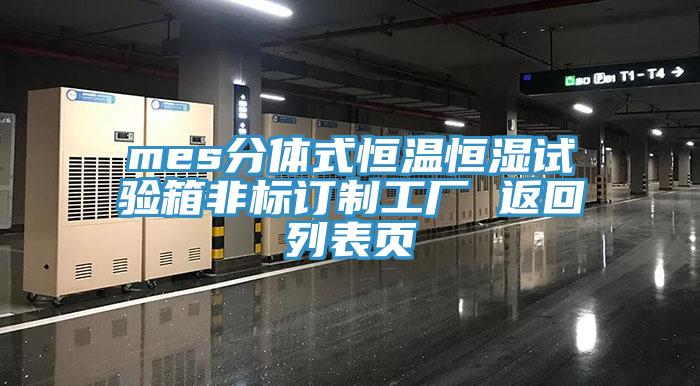 mes分体式恒温恒湿试验箱非标订制工厂 返回列表页