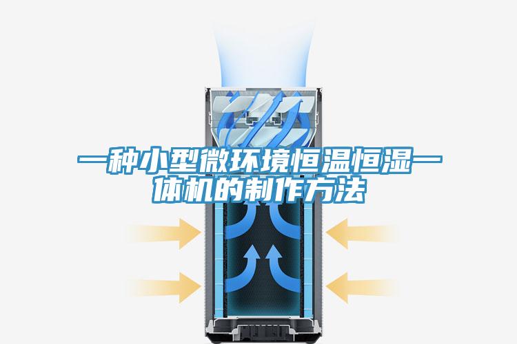 一种小型微环境恒温恒湿一体机的制作方法