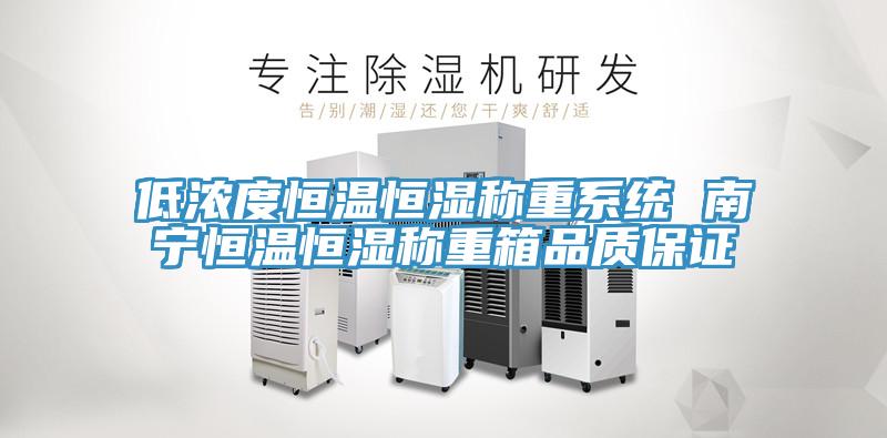 低浓度恒温恒湿称重系统 南宁恒温恒湿称重箱品质保证