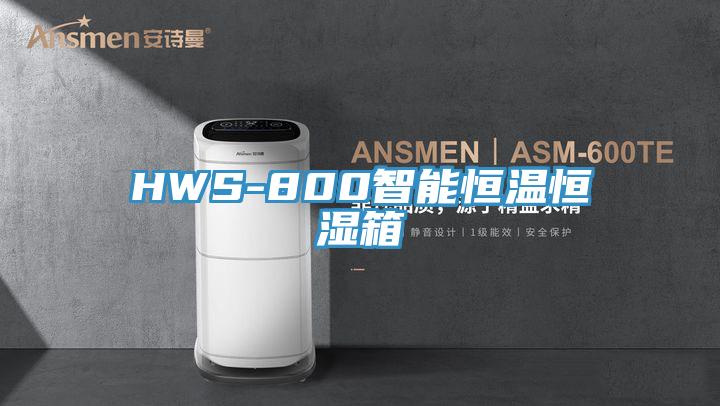 HWS-800智能恒温恒湿箱