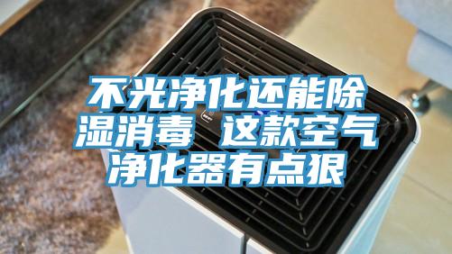 不光净化还能除湿消毒 这款空气净化器有点狠