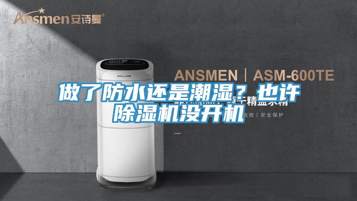 做了防水还是潮湿?也许除湿机没开机