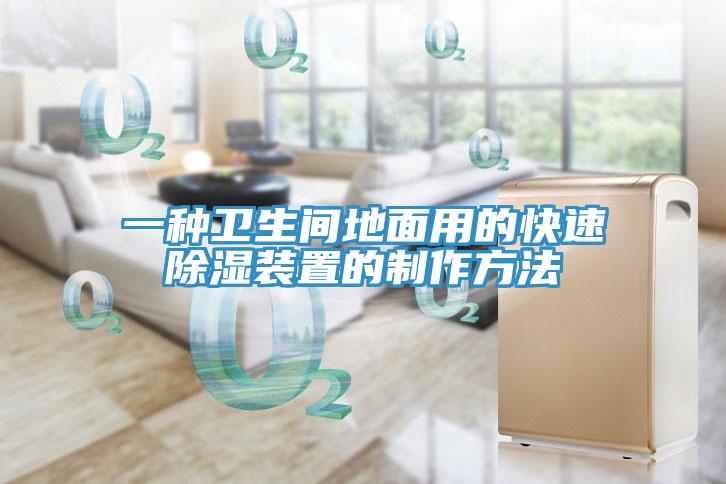 一种卫生间地面用的快速除湿装置的制作方法