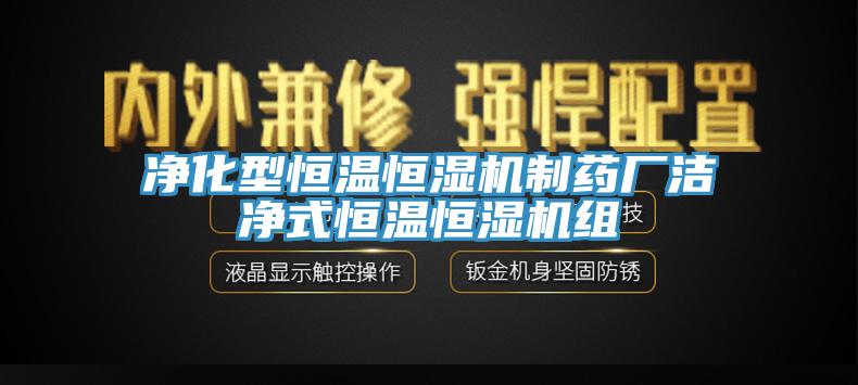净化型恒温恒湿机制药厂洁净式恒温恒湿机组