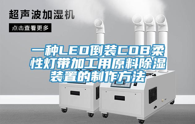 一种LED倒装COB柔性灯带加工用原料除湿装置的制作方法