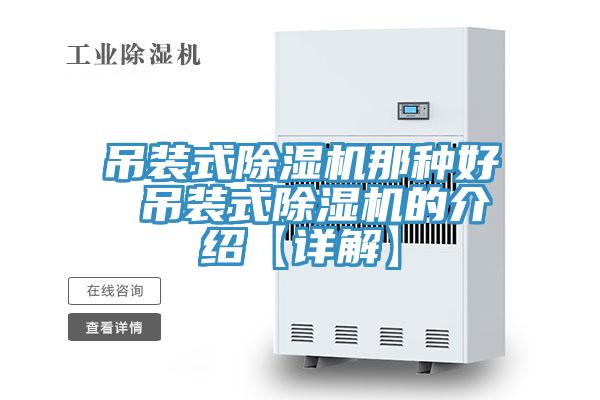 吊装式除湿机那种好 吊装式除湿机的介绍【详解】