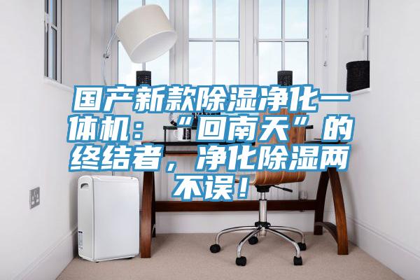 国产新款除湿净化一体机：“回南天”的终结者，净化除湿两不误！