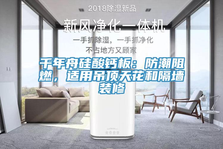 千年舟硅酸钙板：防潮阻燃，适用吊顶天花和隔墙装修