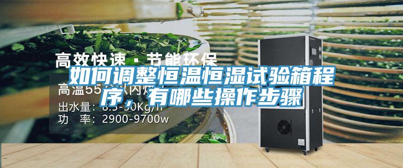 如何调整恒温恒湿试验箱程序，有哪些操作步骤
