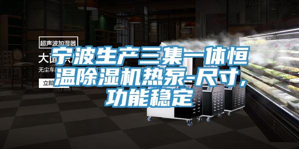 宁波生产三集一体恒温除湿机热泵-尺寸,功能稳定