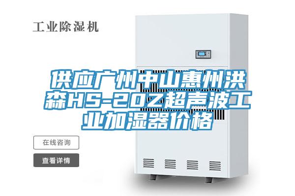供应广州中山惠州洪森HS-20Z超声波工业加湿器价格