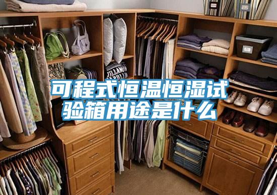 可程式恒温恒湿试验箱用途是什么