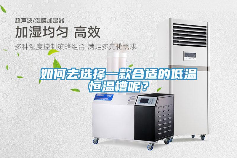如何去选择一款合适的低温恒温槽呢？