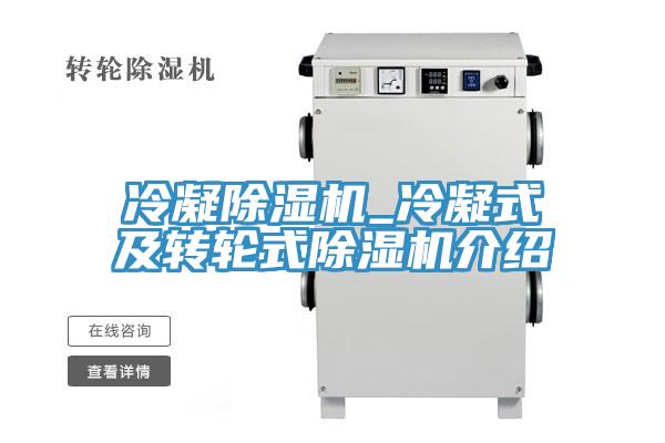冷凝除湿机_冷凝式及转轮式除湿机介绍