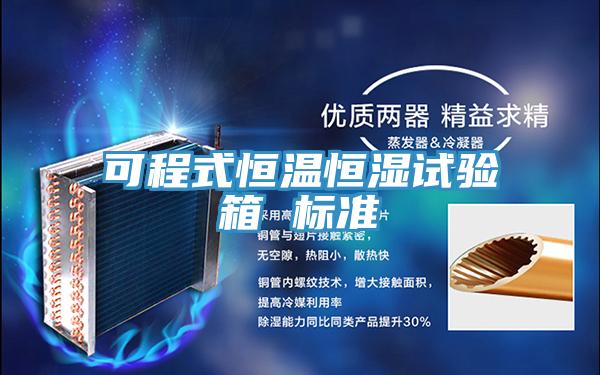 可程式恒温恒湿试验箱 标准