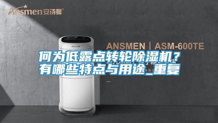 何为低露点转轮除湿机？有哪些特点与用途_重复