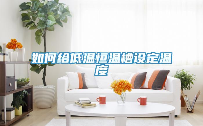如何给低温恒温槽设定温度