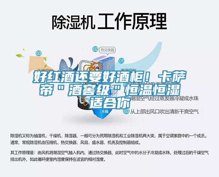 好红酒还要好酒柜！卡萨帝＂酒窖级＂恒温恒湿适合你