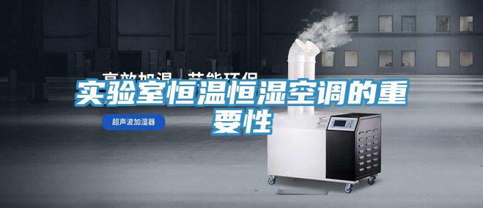 实验室恒温恒湿空调的重要性