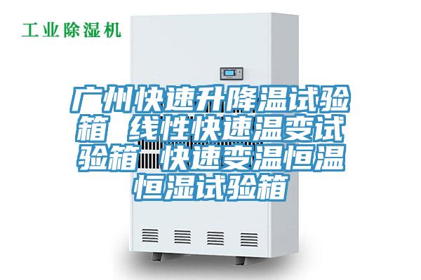 广州快速升降温试验箱 线性快速温变试验箱 快速变温恒温恒湿试验箱