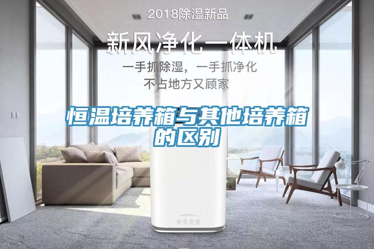 恒温培养箱与其他培养箱的区别