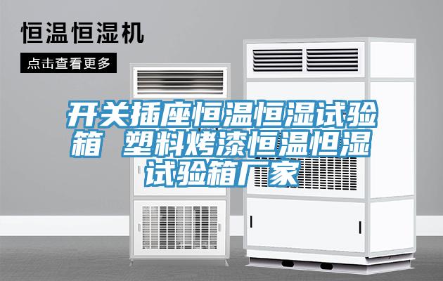 开关插座恒温恒湿试验箱 塑料烤漆恒温怛湿试验箱厂家