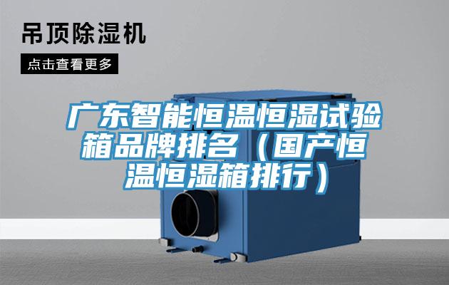 广东智能恒温恒湿试验箱品牌排名（国产恒温恒湿箱排行）