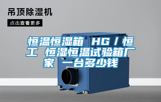 恒温恒湿箱 HG／恒工 恒湿恒温试验箱厂家 一台多少钱