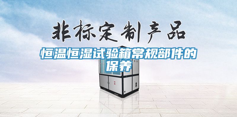 恒温恒湿试验箱常规部件的保养