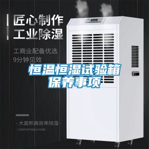 恒温恒湿试验箱保养事项
