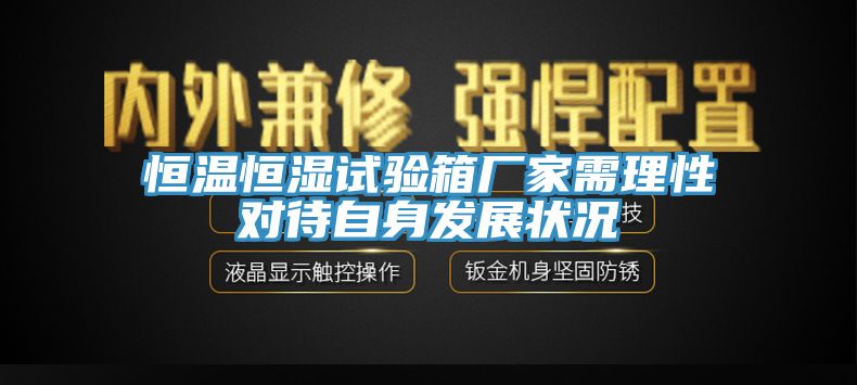 恒温恒湿试验箱厂家需理性对待自身发展状况