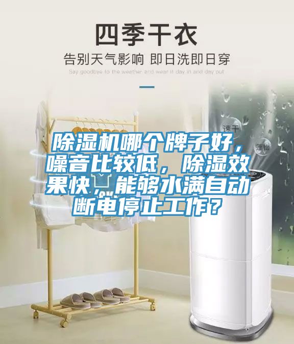 除湿机哪个牌子好，噪音比较低，除湿效果快，能够水满自动断电停止工作？